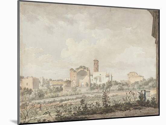 Temple of Venus and Rome, Rome, 1781 (W/C with Pen and Brown Ink over Pencil on Paper)-William Pars-Mounted Giclee Print