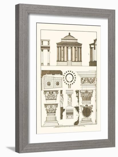 Temple of Vesta at Tivoli, Incantana at Salonichi-J. Buhlmann-Framed Art Print