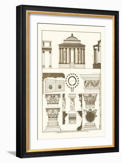 Temple of Vesta at Tivoli, Incantana at Salonichi-J. Buhlmann-Framed Art Print