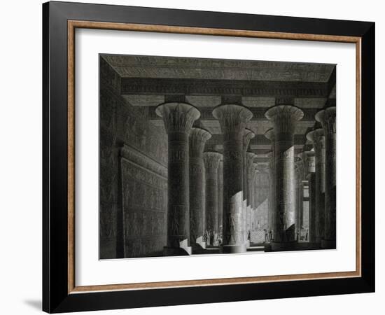 Temple Portico of Esna from Description of Egypt-null-Framed Giclee Print