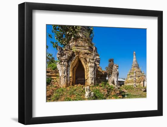 Temple ruins at Little Bagan, Hsipaw, Shan State, Myanmar (Burma)-Jan Miracky-Framed Photographic Print