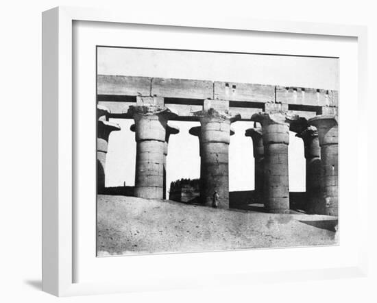 Temple Ruins, Egypt, 1852-Maxime Du Camp-Framed Giclee Print