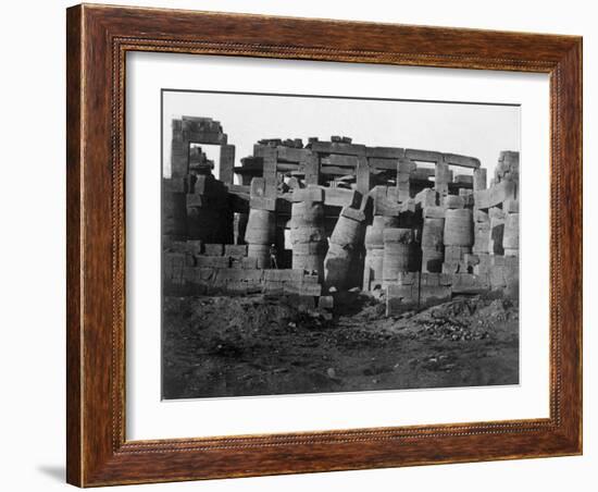 Temple Ruins, Egypt, 1852-Maxime Du Camp-Framed Giclee Print