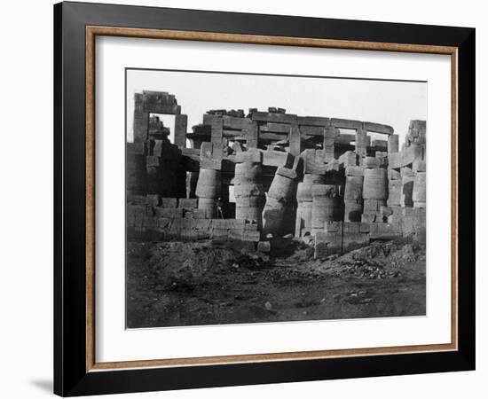 Temple Ruins, Egypt, 1852-Maxime Du Camp-Framed Giclee Print