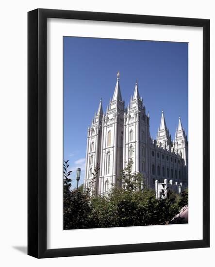 Temple Square Featuring the Salt Lake Temple, Church of Jesus Christ of Latter-Day Saints-Lynn Seldon-Framed Photographic Print