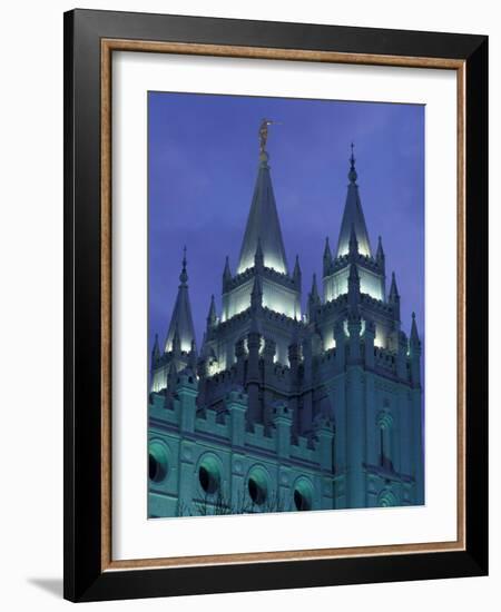 Temple Square, Salt Lake City, Utah-Walter Bibikow-Framed Photographic Print