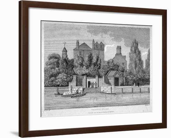 Temple Stairs, Middle Temple Lane, City of London, 1801-E Harding-Framed Giclee Print