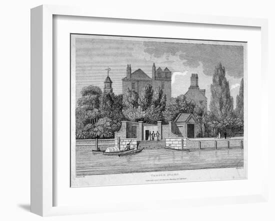 Temple Stairs, Middle Temple Lane, City of London, 1801-E Harding-Framed Giclee Print