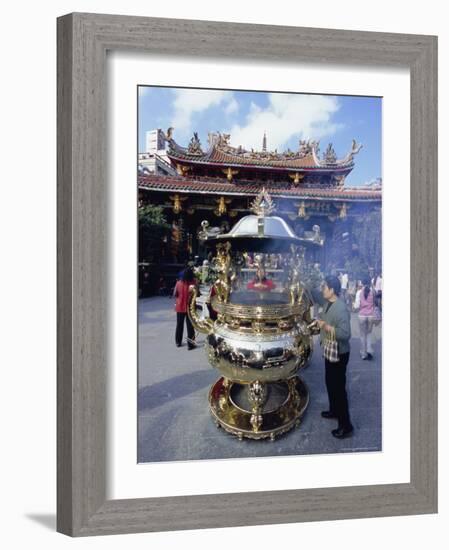 Temple, Taipei, Taiwan, Republic of China, Asia-Sylvain Grandadam-Framed Photographic Print