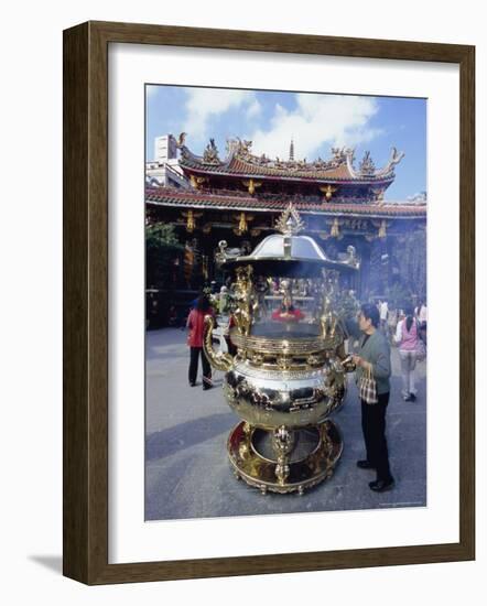 Temple, Taipei, Taiwan, Republic of China, Asia-Sylvain Grandadam-Framed Photographic Print