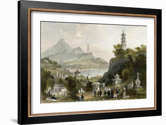 Temple Thundering Winds-Thomas Allom-Framed Art Print