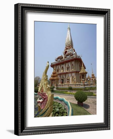 Temple, Wat Chalong, Phuket, Thailand, Southeast Asia-Joern Simensen-Framed Photographic Print