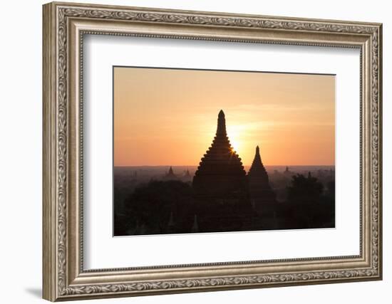 Temples, Bagan (Pagan), Myanmar (Burma)-Stephen Studd-Framed Photographic Print