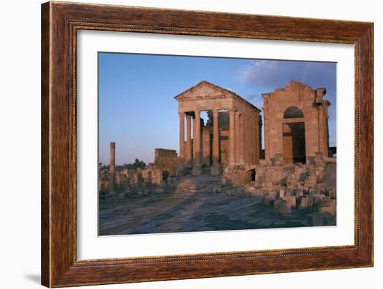 Temples in the Forum of Sufetula, 2nd Century-CM Dixon-Framed Photographic Print