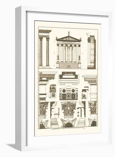 Temples of Antonius, Castor and Mars-J. Buhlmann-Framed Premium Giclee Print