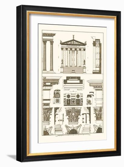 Temples of Antonius, Castor and Mars-J. Buhlmann-Framed Premium Giclee Print