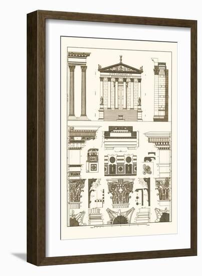 Temples of Antonius, Castor and Mars-J. Buhlmann-Framed Art Print