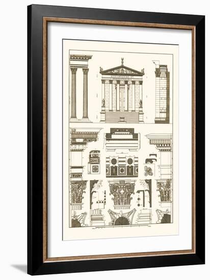 Temples of Antonius, Castor and Mars-J. Buhlmann-Framed Art Print