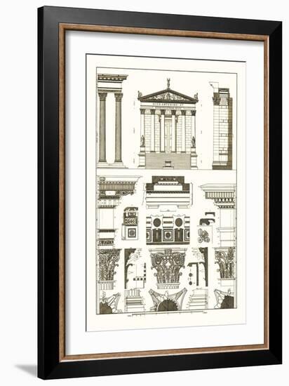 Temples of Antonius, Castor and Mars-J. Buhlmann-Framed Art Print