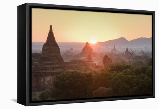 Temples of Bagan (Pagan), Myanmar (Burma), Asia-Janette Hill-Framed Premier Image Canvas