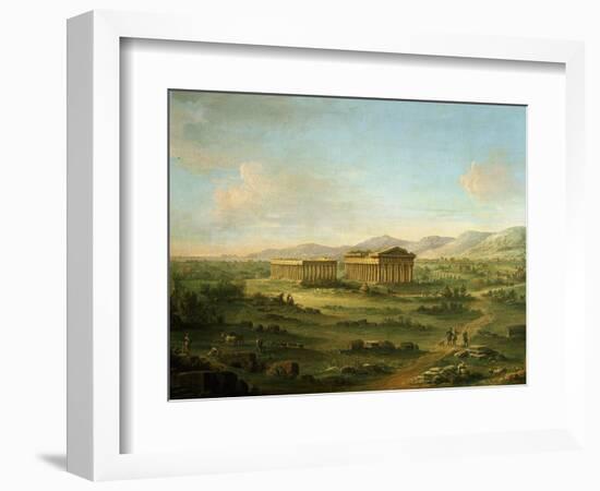 Temples of Paestum, Italy (Ancient Greek Colony)-John Robert Cozens-Framed Giclee Print
