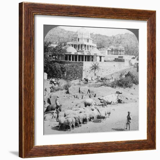 Temples of the Jains, Mount Abu, India, 1902-Underwood & Underwood-Framed Photographic Print
