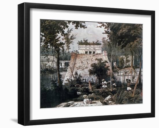 Temples of Tulum by Frederick Catherwood Taken from Incidents of Travel in Central America-John Lloyd Stephens-Framed Giclee Print