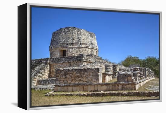 Templo Redondo (Round Temple), Mayapan, Mayan Archaeological Site, Yucatan, Mexico, North America-Richard Maschmeyer-Framed Premier Image Canvas