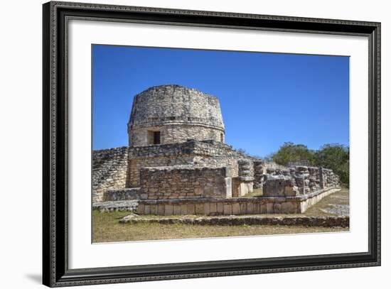 Templo Redondo (Round Temple), Mayapan, Mayan Archaeological Site, Yucatan, Mexico, North America-Richard Maschmeyer-Framed Photographic Print