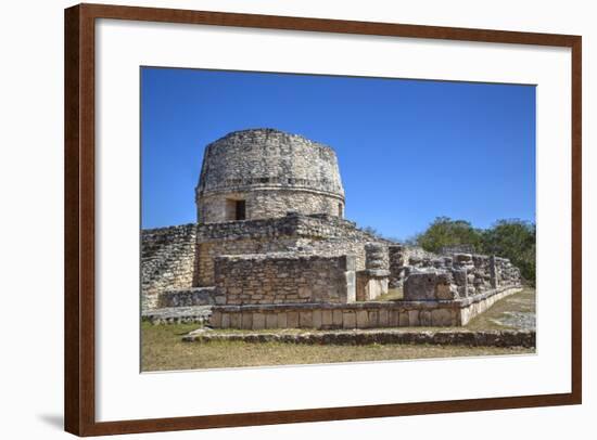 Templo Redondo (Round Temple), Mayapan, Mayan Archaeological Site, Yucatan, Mexico, North America-Richard Maschmeyer-Framed Photographic Print