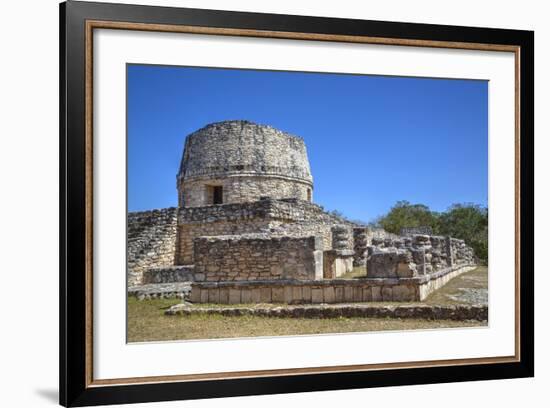 Templo Redondo (Round Temple), Mayapan, Mayan Archaeological Site, Yucatan, Mexico, North America-Richard Maschmeyer-Framed Photographic Print