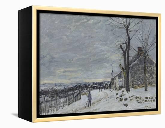 Temps de neige à Veneux-Nadon (Seine et Marne)-Alfred Sisley-Framed Premier Image Canvas