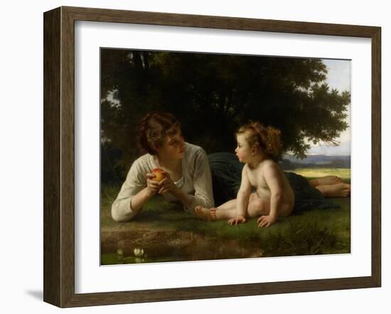 Temptation, 1880-William-Adolphe Bouguereau-Framed Giclee Print