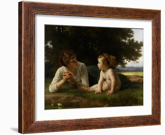 Temptation, 1880-William-Adolphe Bouguereau-Framed Giclee Print