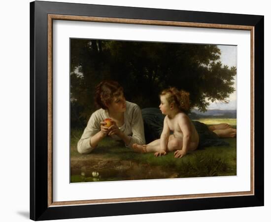 Temptation, 1880-William-Adolphe Bouguereau-Framed Giclee Print