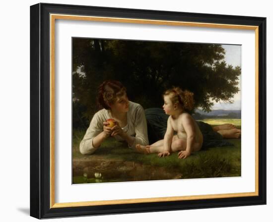 Temptation, 1880-William-Adolphe Bouguereau-Framed Giclee Print