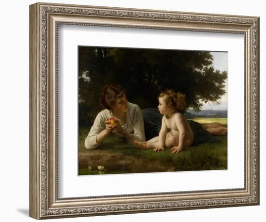 Temptation, 1880-William-Adolphe Bouguereau-Framed Giclee Print