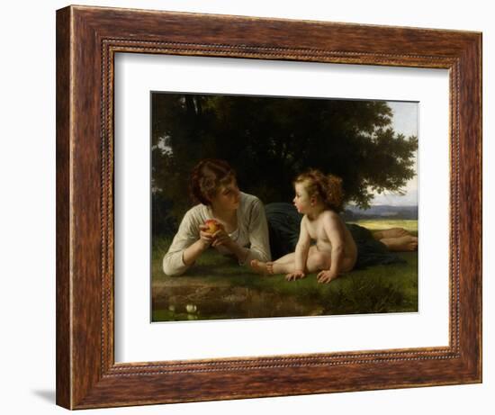 Temptation, 1880-William-Adolphe Bouguereau-Framed Giclee Print