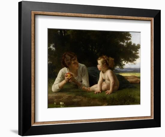 Temptation, 1880-William-Adolphe Bouguereau-Framed Giclee Print