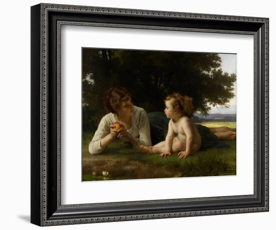 Temptation, 1880-William-Adolphe Bouguereau-Framed Giclee Print