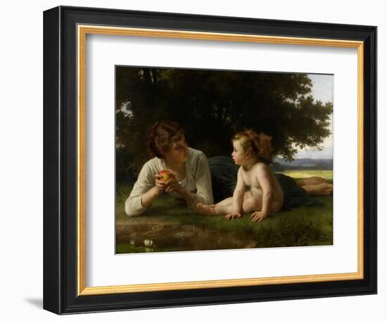 Temptation, 1880-William-Adolphe Bouguereau-Framed Giclee Print