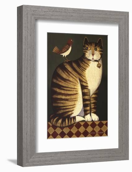 Temptation I (Cat)-Diane Ulmer Pedersen-Framed Art Print