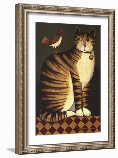 Temptation I (Cat)-Diane Ulmer Pedersen-Framed Art Print