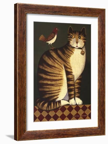 Temptation I (Cat)-Diane Ulmer Pedersen-Framed Art Print