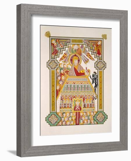 Temptation of Christ, from a Facsimile Copy of the Book of Kells, Published by Day and Son-Irish Photographer-Framed Giclee Print