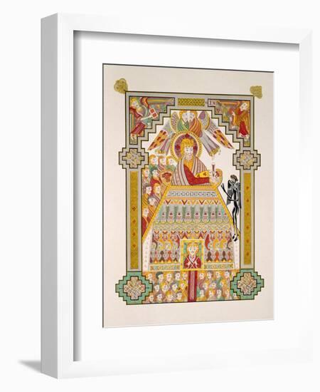 Temptation of Christ, from a Facsimile Copy of the Book of Kells, Published by Day and Son-Irish Photographer-Framed Giclee Print