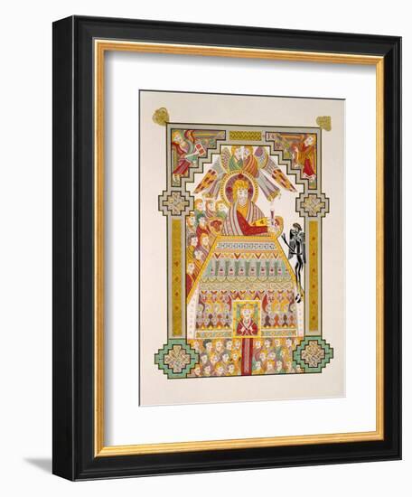 Temptation of Christ, from a Facsimile Copy of the Book of Kells, Published by Day and Son-Irish Photographer-Framed Giclee Print