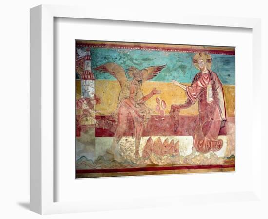 Temptation of Christ in the Desert by the Devil, 12th Century (Fresco)-French-Framed Giclee Print