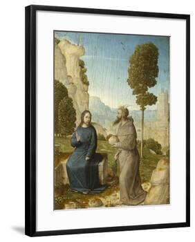Temptation of Christ in the Wilderness, c.1500-4-Juan de Flandes-Framed Giclee Print