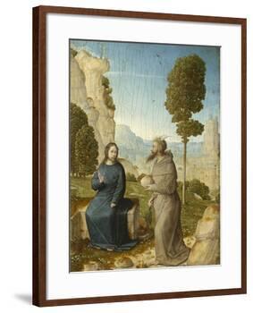 Temptation of Christ in the Wilderness, c.1500-4-Juan de Flandes-Framed Giclee Print